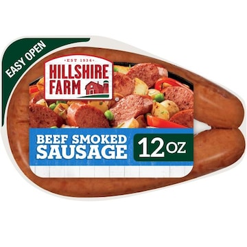 Hillshire Farm Beef Smoked Sausage, 12 oz.