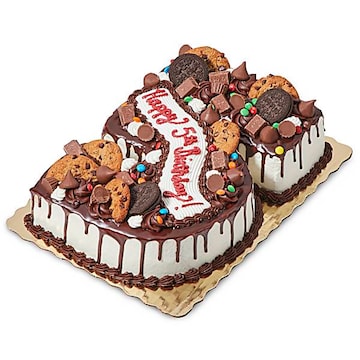 Single Candy Coated Cut Out Cake