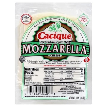 Cacique Cheese, Part-Skim, Mozzarella, Low-Moisture