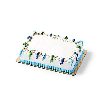 1/4 Sheet Vanilla Buttercream Ribbon Celebration Cake