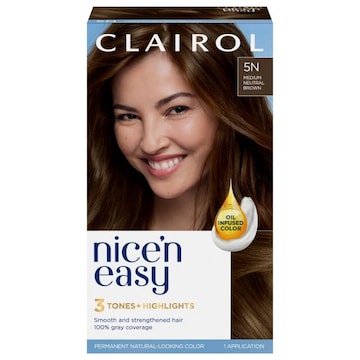 Nice’n Easy Hair Color, Permanent, Medium Neutral Brown 5N