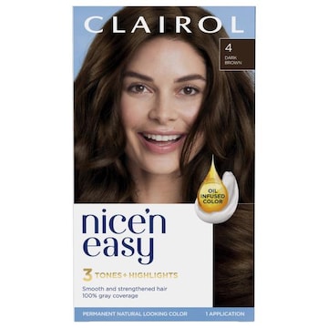 Nice’n Easy Hair Color, Permanent, Dark Brown 4
