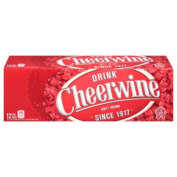 Cheerwine Soft Drink, 12 Pack