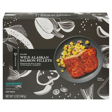 Publix Premium Salmon Fillets, Cajun, Wild, Sustainably Sourced, Frozen