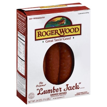 Roger Wood Sausage, Smoked, Lumber Jack