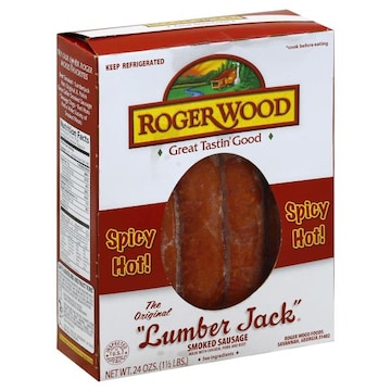 Roger Wood Smoked Sausage, Spicy Hot