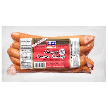 Lee Brand Sausage, Smoked, Hickory