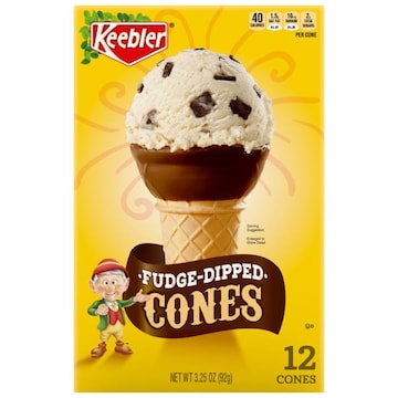 Keebler Cones, Fudge Dipped