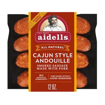 Aidells Smoked Pork Sausage, Cajun Style Andouille, 12 oz. (4 Fully Cooked Links)