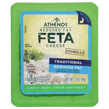 Athenos Reduced Fat Crumbled Traditional Feta Cheese