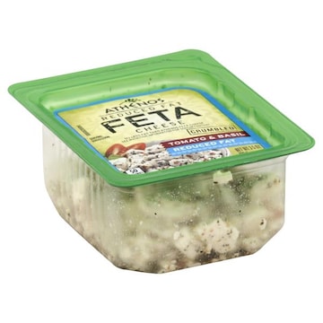 Athenos Reduced Fat Basil & Tomato Feta, Crumbled Cheese