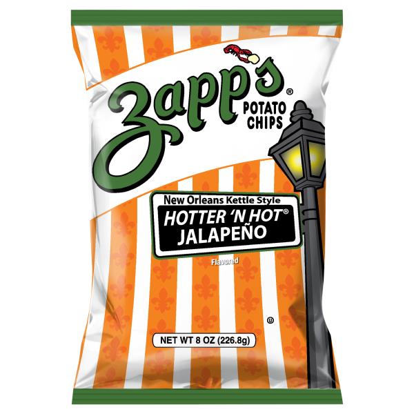 Zapp's Potato Chips, Hotter 'N Hot Jalapeno, New Orleans Kettle