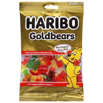 Haribo Goldbears Gummi Candy Share Size