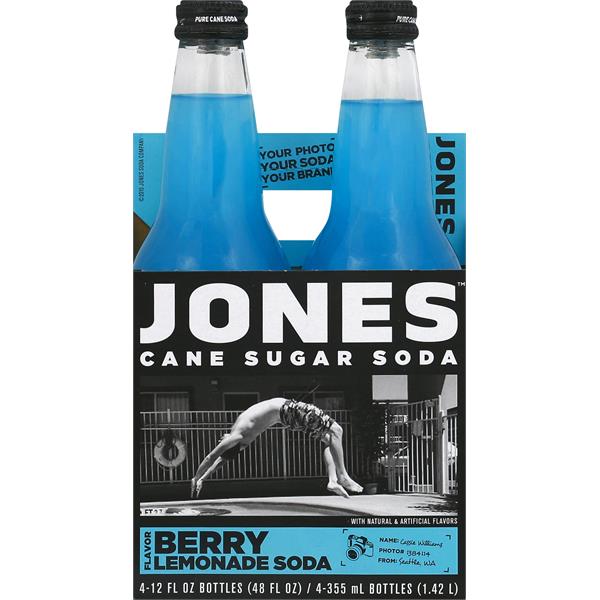 Jones Soda, Cane Sugar, Berry Lemonade Flavor | Publix Super Markets