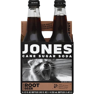 Jones Soda, Cane Sugar, Root Beer Flavor