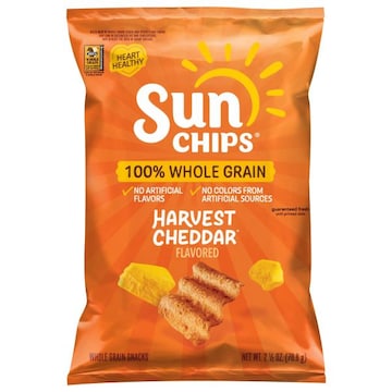 SunChips 100% Whole Grain Harvest Cheddar Whole Grain Snacks