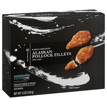 Publix Alaskan Panko Pollock Fillets, Wild, Sustainably Sourced, Frozen