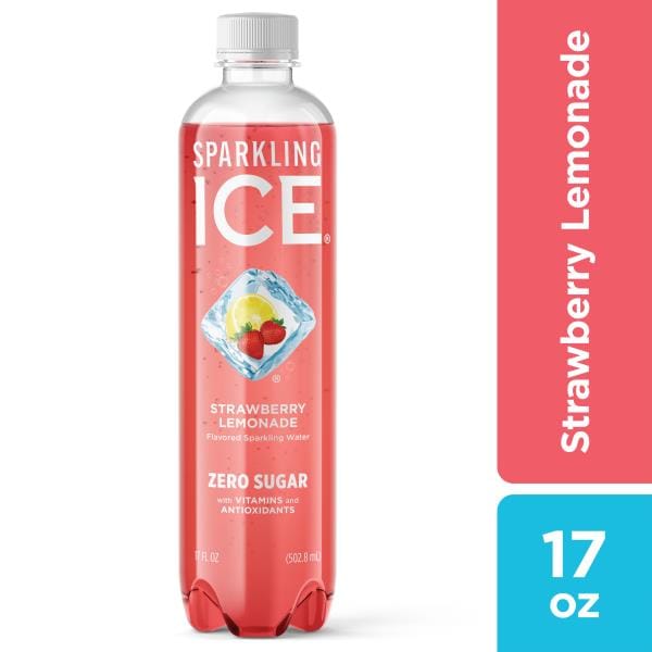 Sparkling Ice Sparkling Water, Strawberry Lemonade, Flavored Publix