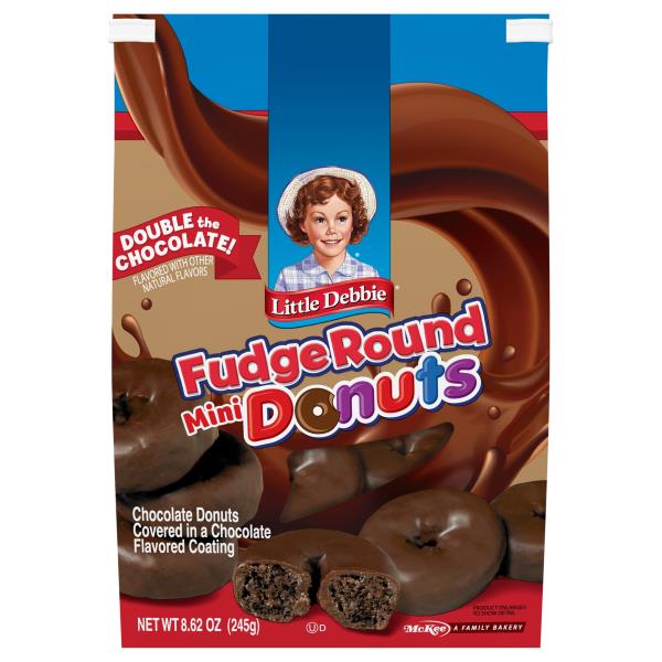 Little Debbie Donuts, Mini, Fudge Round, Chocolate Publix Super Markets