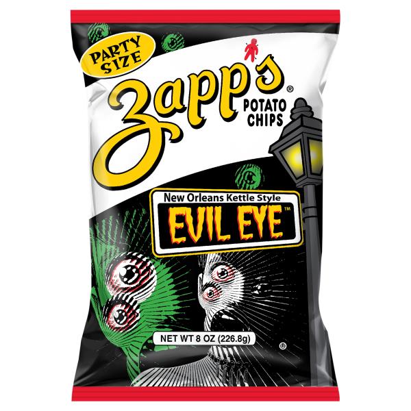 Zapp's Potato Chips, New Orealns Kettle Style, Evil Eye, Party