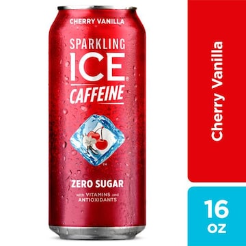 Sparkling Ice +Caffeine Sparkling Water, Zero Sugar, Cherry Vanilla