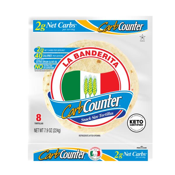 La Banderita CARB COUNTER SNACK SIZE, 5.5" FLOUR TORTILLAS, KETO CERTIFIED Publix Super Markets