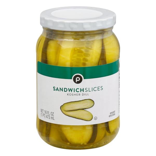 Publix Pickles, Kosher Dill, Sandwich Slices Publix Super Markets