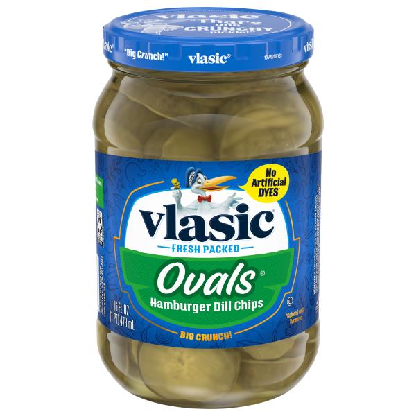 Vlasic Ovals Pickles, Hamburger Dill Chips Publix Super Markets