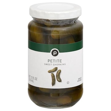 Publix Pickles, Sweet Gherkins, Petite