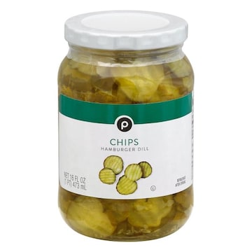 Publix Pickles, Hamburger Dill, Chips