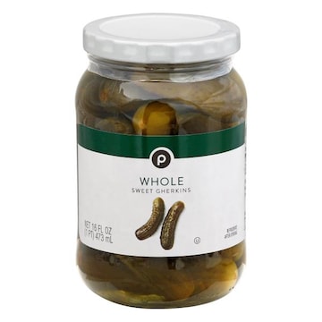 Publix Pickles, Sweet Gherkins, Whole
