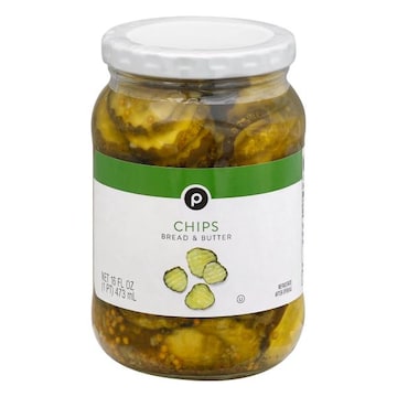 Publix Pickles, Bread & Butter, Chips