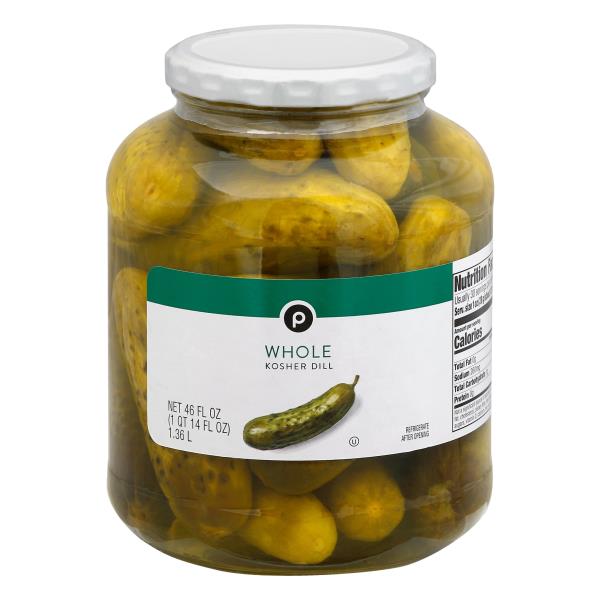 Publix Pickles, Kosher Dill, Whole Publix Super Markets