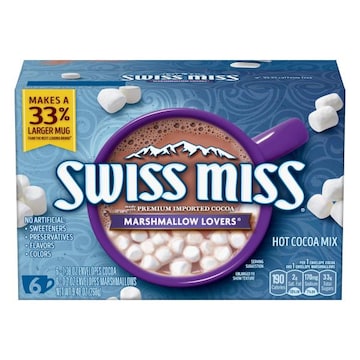 Swiss Miss Hot Cocoa Mix, Marshmallow Lovers, 6 Pack