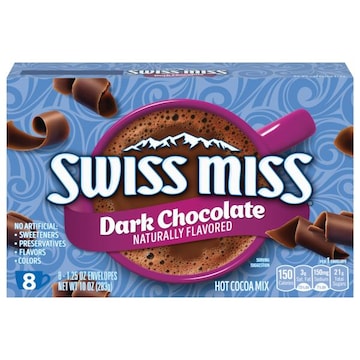 Swiss Miss Indulgent Collection Dark Chocolate Flavored Hot Cocoa Mix
