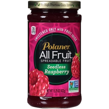 Polaner All Fruit Seedless Raspberry Spreadable Fruit, Gluten-free
