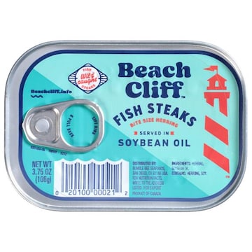 Beach Cliff Fish Steaks, Soybean Oil