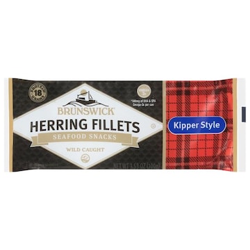 Brunswick Seafood Snacks, Herring Fillets, Kipper Style