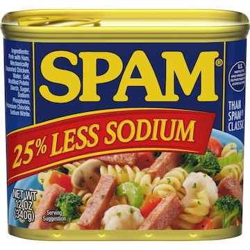Spam Less Sodium, 12 OZ