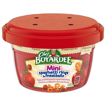 Chef Boyardee Spaghetti Rings & Meatballs, Mini