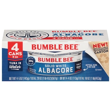 Bumble Bee Tuna, Solid White Albacore