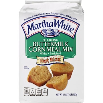 Martha White Corn Meal Mix, Self-Rising, Enriched, White, Buttermilk