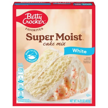 Betty Crocker Super Moist Cake Mix, White