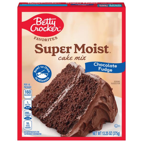 Betty Crocker Super Moist Cake Mix, Chocolate Fudge | Publix Super Markets