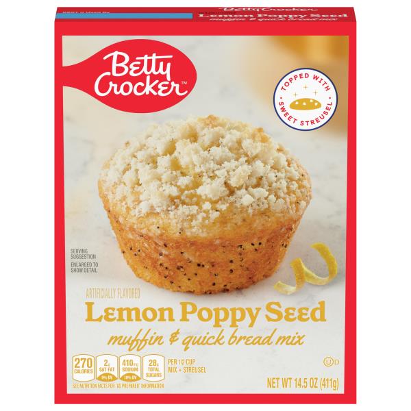 Betty Crocker Muffin & Quick Bread Mix, LemonPoppy Seed Publix Super