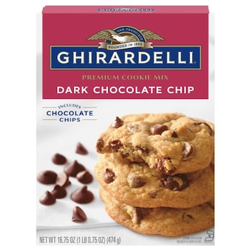 Ghirardelli Dark Chocolate Chip Premium Cookie Mix