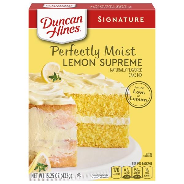 Duncan Hines Signature Signature Perfectly Moist Lemon Supreme Cake Mix Publix Super Markets