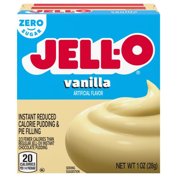 Jell-O Pudding & Pie Filling, Reduced Calorie, Zero Sugar, Instant