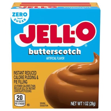 Jell-O Pudding & Pie Filling, Reduced Calorie, Zero Sugar, Instant, Butterscotch