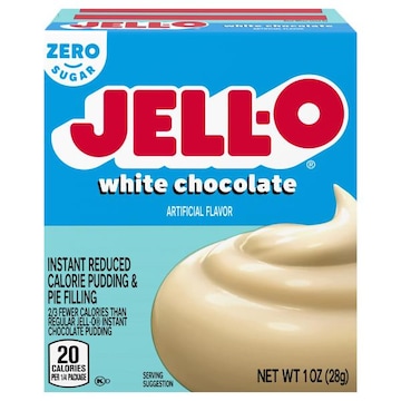 Jell-O Reduced Calorie Zero Sugar Instant White Chocolate Pudding & Pie Filling